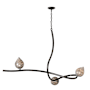Hubbardton Forge Floret 3 Light 45" Wide Linear Pendant Ink