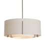 Hubbardton Forge Exos 3 Light 23" Wide Pendant Bronze / Flax