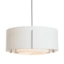 Hubbardton Forge Exos 3 Light 23" Wide Pendant Soft Gold / Natural Anna
