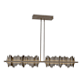 Hubbardton Forge Hildene 52" Wide Linear Pendant Bronze / Oil Rubbed Bronze