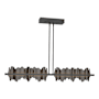 Hubbardton Forge Hildene 52" Wide Linear Pendant Black / Oil Rubbed Bronze