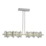 Hubbardton Forge Hildene 52" Wide Linear Pendant Vintage Platinum / Vintage Platinum