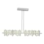 Hubbardton Forge Hildene 52" Wide Linear Pendant Vintage Platinum / Sterling