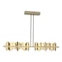 Hubbardton Forge Hildene 52" Wide Linear Pendant Soft Gold / Modern Brass