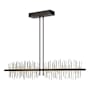 Hubbardton Forge Gossamer 52" Wide LED Linear Chandelier Oil Rubbed Bronze / Vintage Platinum