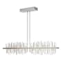 Hubbardton Forge Gossamer 52" Wide LED Linear Chandelier Vintage Platinum / Vintage Platinum