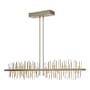 Hubbardton Forge Gossamer 52" Wide LED Linear Chandelier Soft Gold / Soft Gold