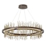 Hubbardton Forge Gossamer 38" Wide LED Ring Chandelier Bronze / Soft Gold