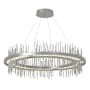 Hubbardton Forge Gossamer 38" Wide LED Ring Chandelier Vintage Platinum / Vintage Platinum