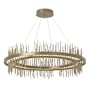 Hubbardton Forge Gossamer 38" Wide LED Ring Chandelier Soft Gold / Soft Gold