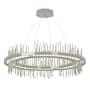 Hubbardton Forge Gossamer 38" Wide LED Ring Chandelier Sterling / Sterling
