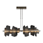 Hubbardton Forge Ardesia 52" Wide LED Linear Chandelier Oil Rubbed Bronze