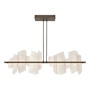 Hubbardton Forge Volterra 52" Wide LED Pendant Bronze / Alabaster
