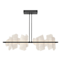 Hubbardton Forge Volterra 52" Wide LED Pendant Black / Alabaster