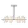 Hubbardton Forge Volterra 52" Wide LED Pendant Vintage Platinum / Alabaster