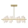Hubbardton Forge Volterra 52" Wide LED Pendant Modern Brass / Alabaster