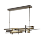 Hubbardton Forge Planar 42" Wide Linear Pendant Oil Rubbed Bronze