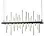Hubbardton Forge Cityscape 26" Wide Suspension Linear Pendant Black / Vintage Platinum