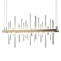Hubbardton Forge Cityscape 26" Wide Suspension Linear Pendant Soft Gold / Vintage Platinum