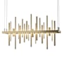 Hubbardton Forge Cityscape 26" Wide Suspension Linear Pendant Soft Gold / Soft Gold