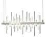 Hubbardton Forge Cityscape 26" Wide Suspension Linear Pendant Sterling / Vintage Platinum