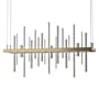 Hubbardton Forge Cityscape 26" Wide Suspension Linear Pendant Soft Gold / Sterling