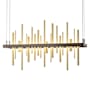 Hubbardton Forge Cityscape 26" Wide Suspension Linear Pendant Bronze / Modern Brass