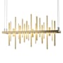Hubbardton Forge Cityscape 26" Wide Suspension Linear Pendant Soft Gold / Modern Brass