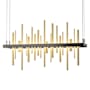 Hubbardton Forge Cityscape 26" Wide Suspension Linear Pendant Oil Rubbed Bronze / Modern Brass