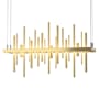 Hubbardton Forge Cityscape 26" Wide Suspension Linear Pendant Modern Brass / Modern Brass