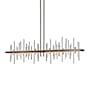Hubbardton Forge Cityscape 52" Wide Linear Pendant Bronze / Vintage Platinum