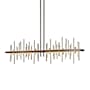 Hubbardton Forge Cityscape 52" Wide Linear Pendant Bronze / Soft Gold