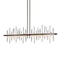 Hubbardton Forge Cityscape 52" Wide Linear Pendant Bronze / Sterling