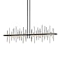 Hubbardton Forge Cityscape 52" Wide Linear Pendant Black / Vintage Platinum