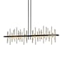 Hubbardton Forge Cityscape 52" Wide Linear Pendant Black / Soft Gold