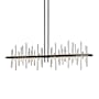 Hubbardton Forge Cityscape 52" Wide Linear Pendant Black / Sterling