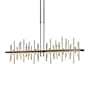 Hubbardton Forge Cityscape 52" Wide Linear Pendant Oil Rubbed Bronze / Soft Gold