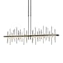 Hubbardton Forge Cityscape 52" Wide Linear Pendant Oil Rubbed Bronze / Sterling