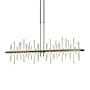 Hubbardton Forge Cityscape 52" Wide Linear Pendant Oil Rubbed Bronze / Modern Brass