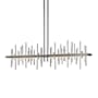 Hubbardton Forge Cityscape 52" Wide Linear Pendant Natural Iron / Vintage Platinum