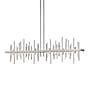 Hubbardton Forge Cityscape 52" Wide Linear Pendant Vintage Platinum / Vintage Platinum