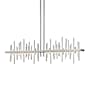 Hubbardton Forge Cityscape 52" Wide Linear Pendant Vintage Platinum / Sterling
