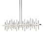 Hubbardton Forge Cityscape 52" Wide Linear Pendant Sterling / Vintage Platinum