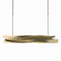 Hubbardton Forge Landscape 37" Wide Linear Pendant Modern Brass