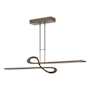 Hubbardton Forge Switchback 50" Wide Linear Pendant Bronze