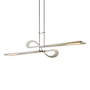 Hubbardton Forge Switchback 50" Wide Linear Pendant Dark Smoke