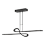 Hubbardton Forge Switchback 50" Wide Linear Pendant Black