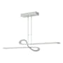 Hubbardton Forge Switchback 50" Wide Linear Pendant Vintage Platinum