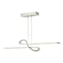 Hubbardton Forge Switchback 50" Wide Linear Pendant Sterling