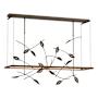 Hubbardton Forge Four Seasons 53" Wide LED Linear Pendant Bronze